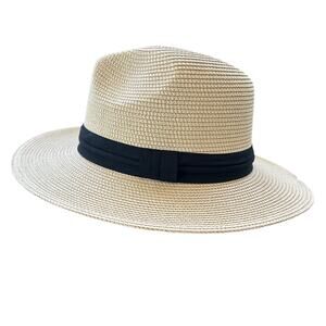 Panama Beach Hat Adjustable Fit Detachable Chin Strap Unisex Sun Hat UPF 80+ NWT
